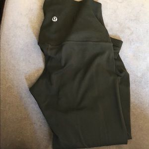 Lululemon Align Dark Green Capris